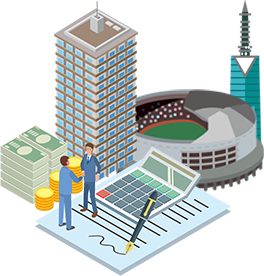 都市のイラスト